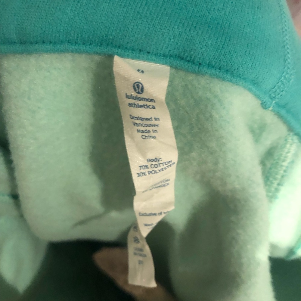 Lululemon Teal Scuba Zip Up Hoodie - Picture 3 of 3